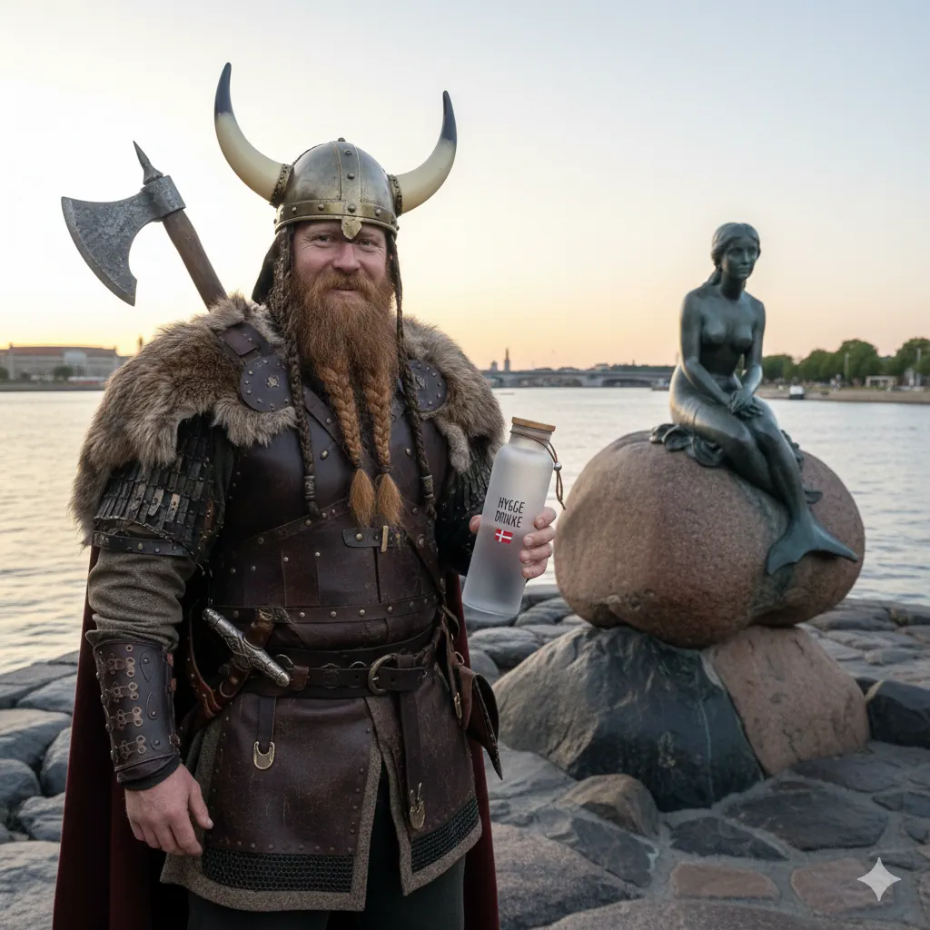 Viking with Bottle